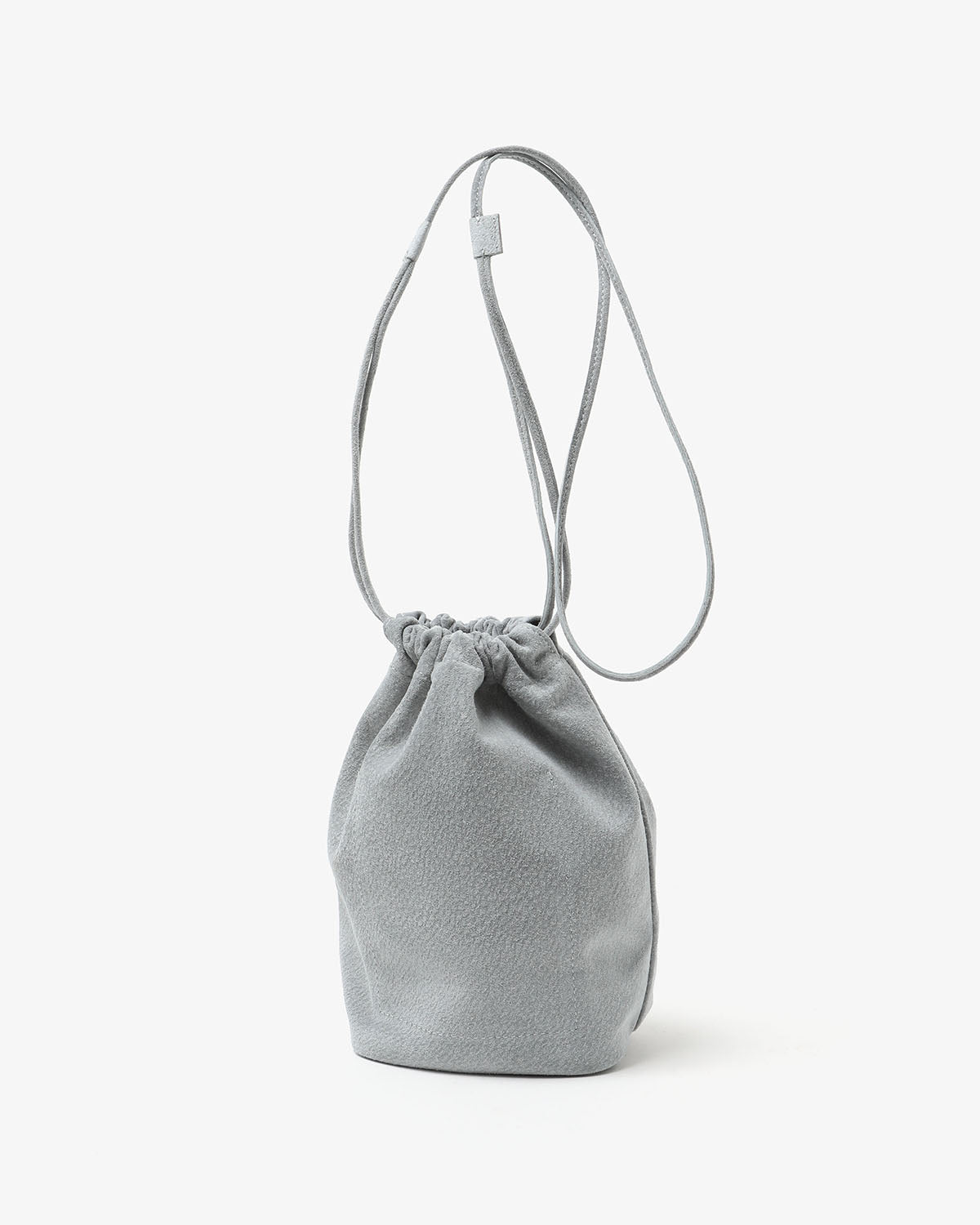 DRAWSTRING POUCH PIG SUEDE