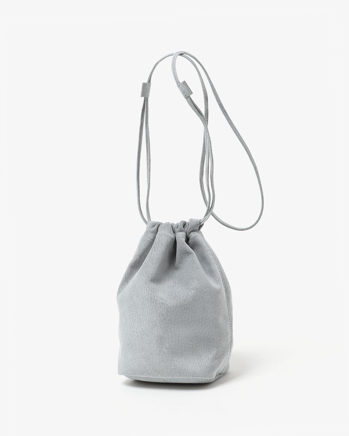 DRAWSTRING POUCH PIG SUEDE