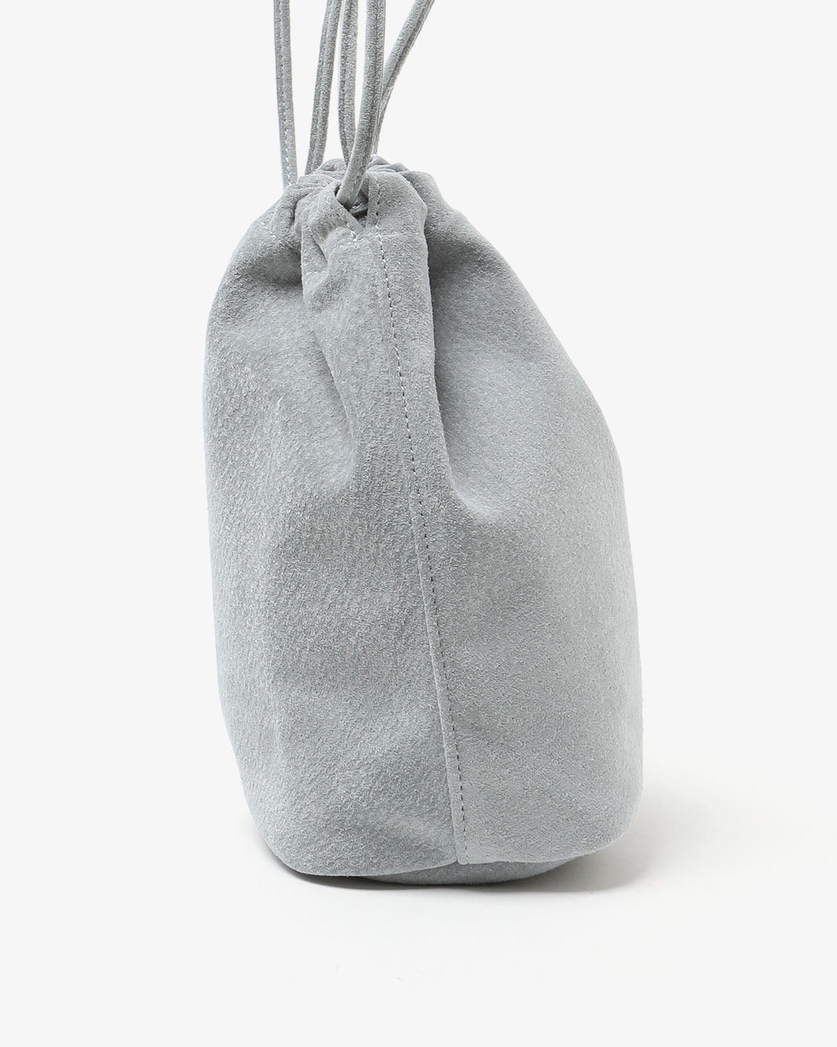 DRAWSTRING POUCH PIG SUEDE