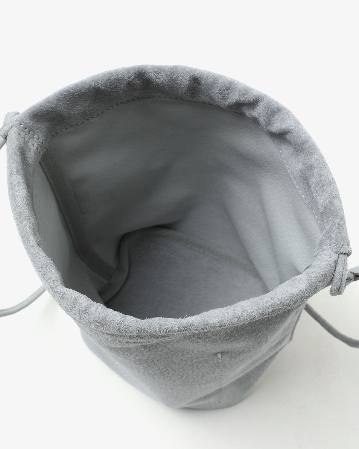 DRAWSTRING POUCH PIG SUEDE