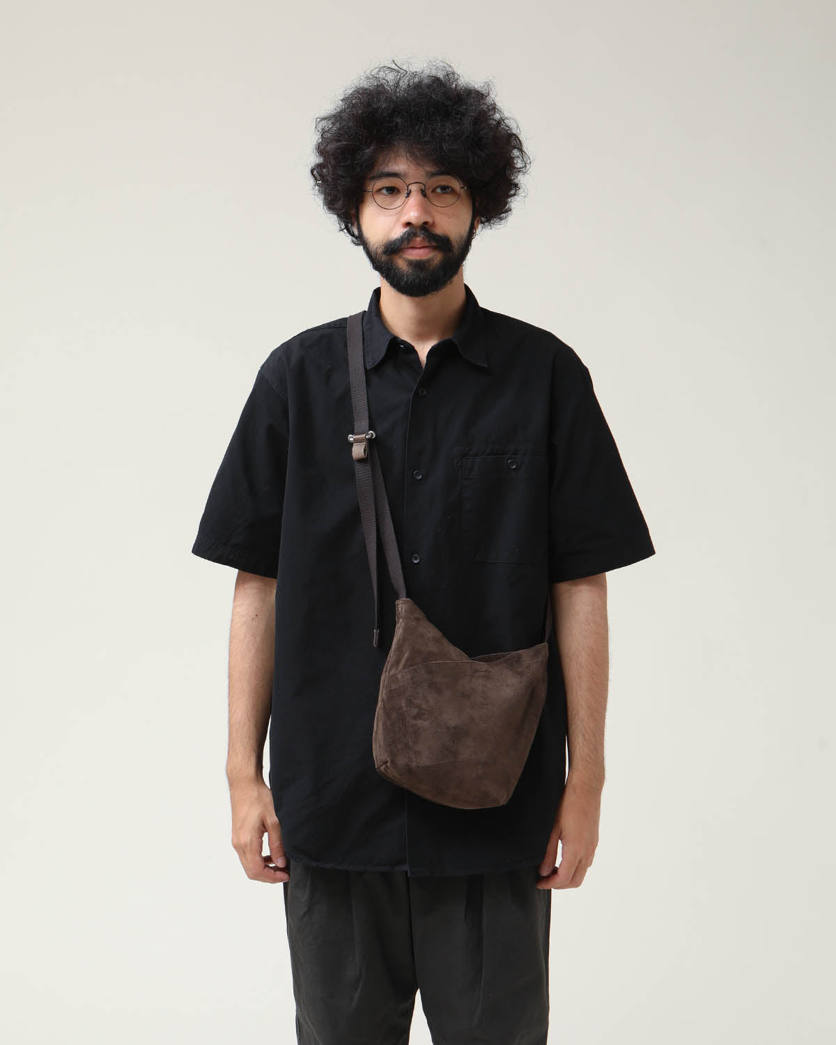 AZUMA SHOULDER BAG S PIG SUEDE