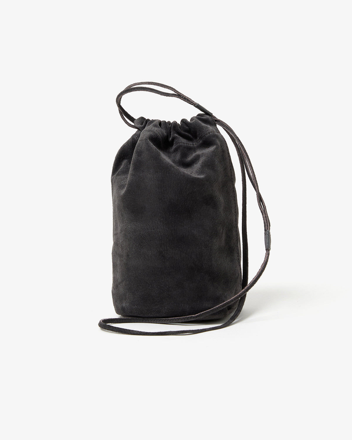 DRAWSTRING POUCH PIG SUEDE