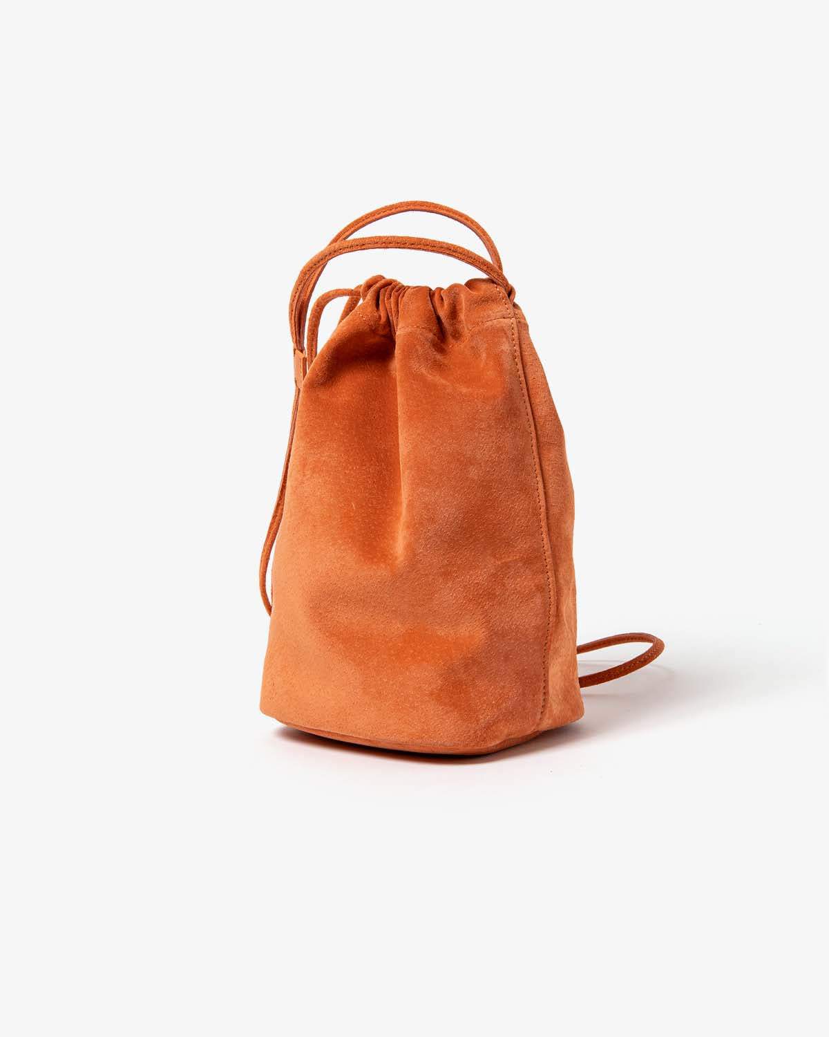 DRAWSTRING POUCH PIG SUEDE