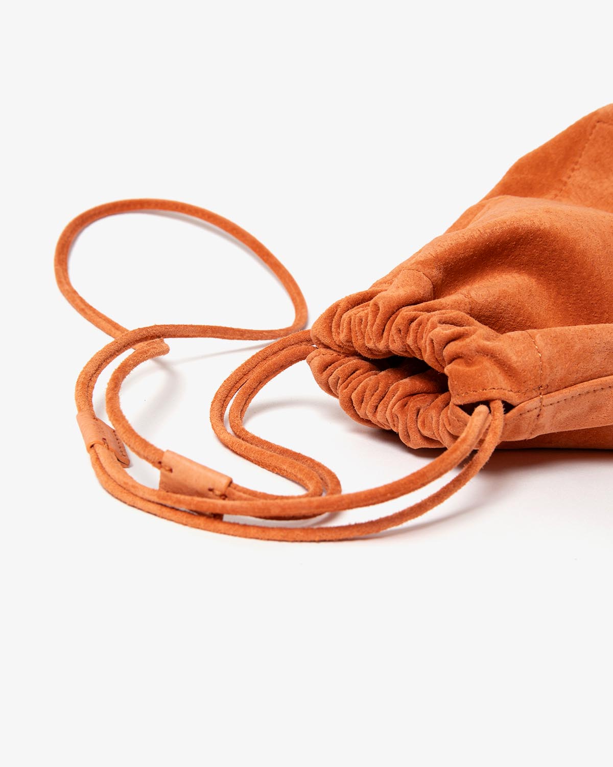 DRAWSTRING POUCH PIG SUEDE