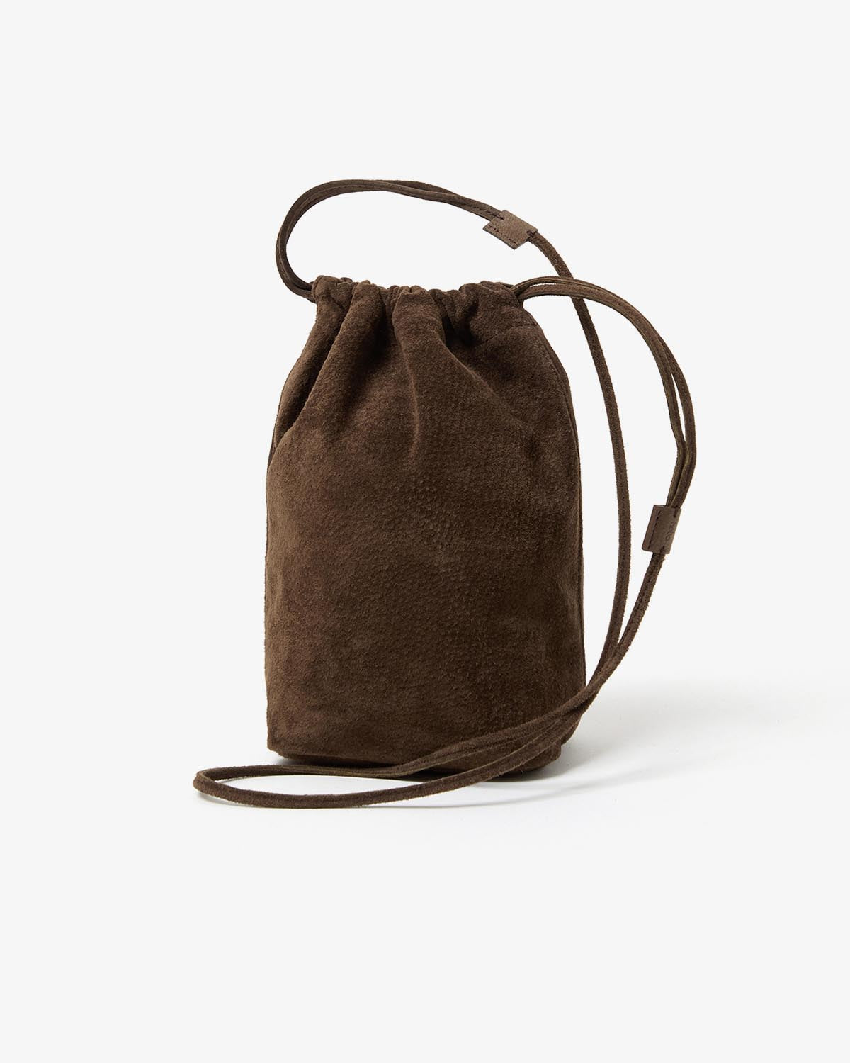 DRAWSTRING POUCH PIG SUEDE