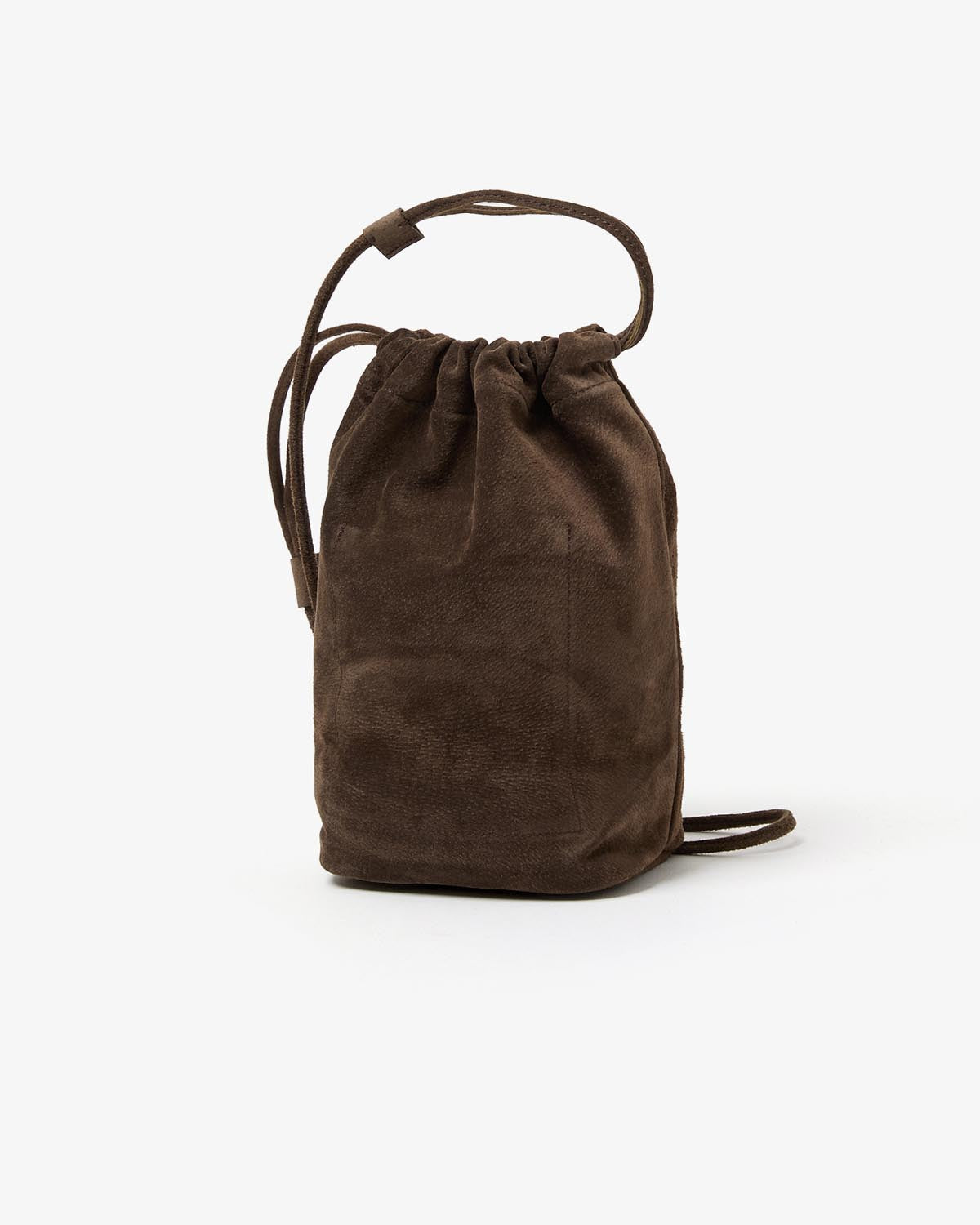 DRAWSTRING POUCH PIG SUEDE