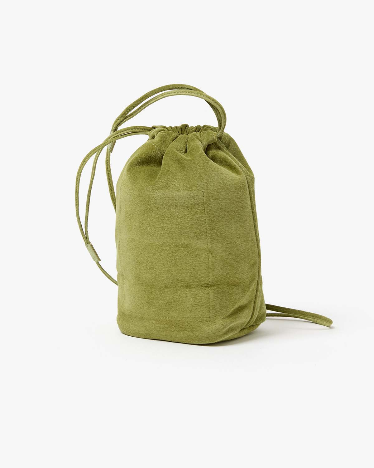 DRAWSTRING POUCH PIG SUEDE