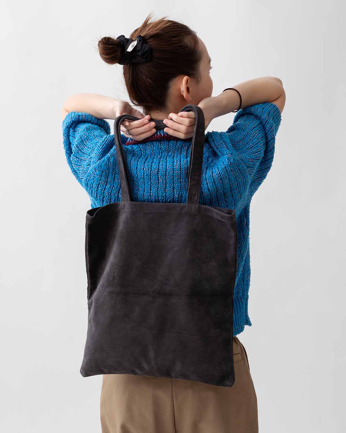 STROLL TOTE BAG PIG SUEDE