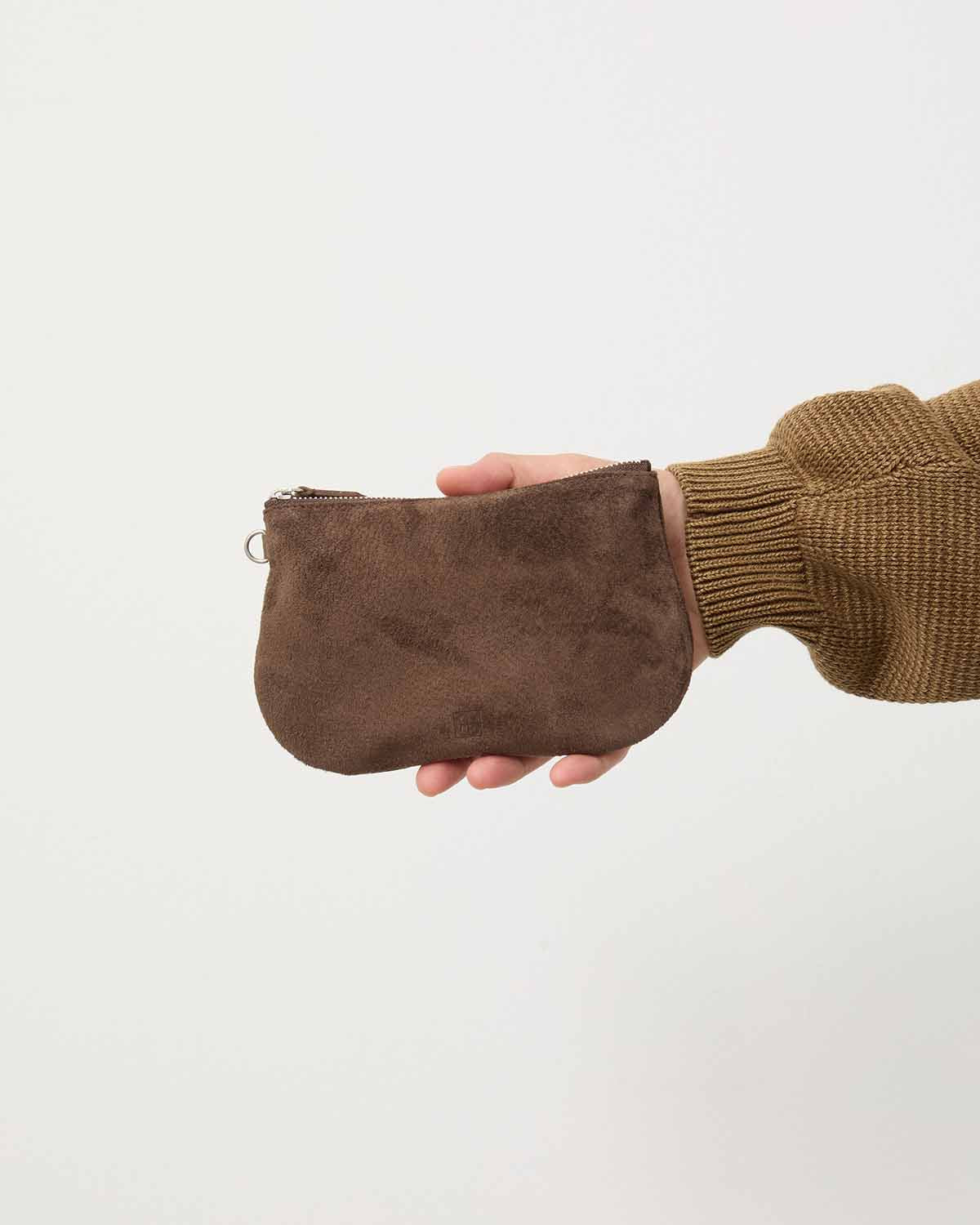 UTILITY CASE M PIG SUEDE