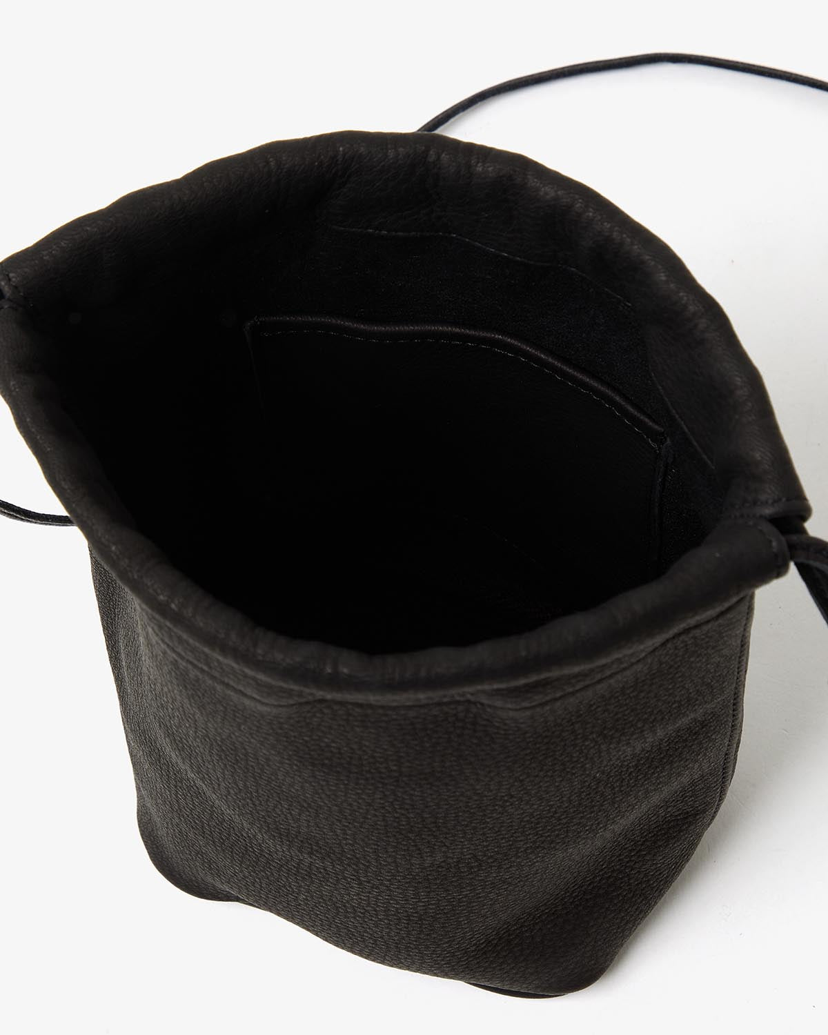 DRAWSTRING POUCH DEER LEATHER