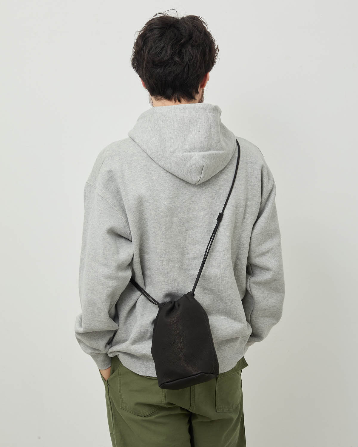 DRAWSTRING POUCH DEER LEATHER