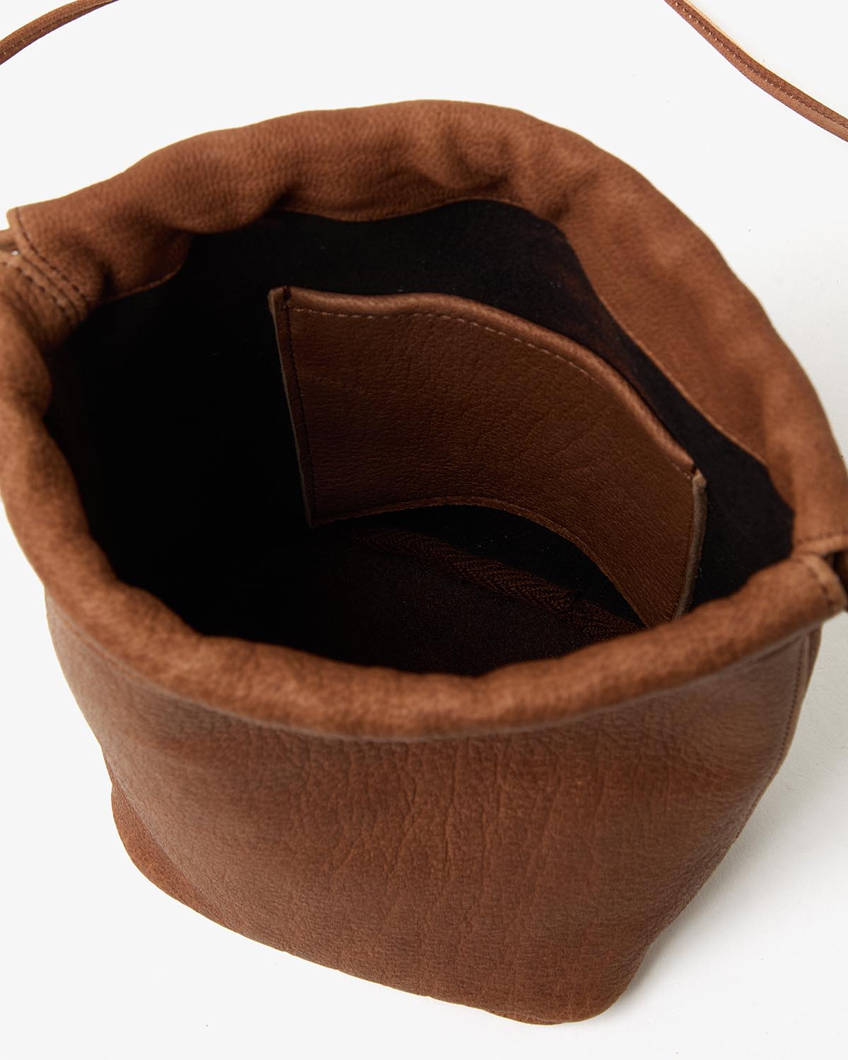 DRAWSTRING POUCH DEER LEATHER