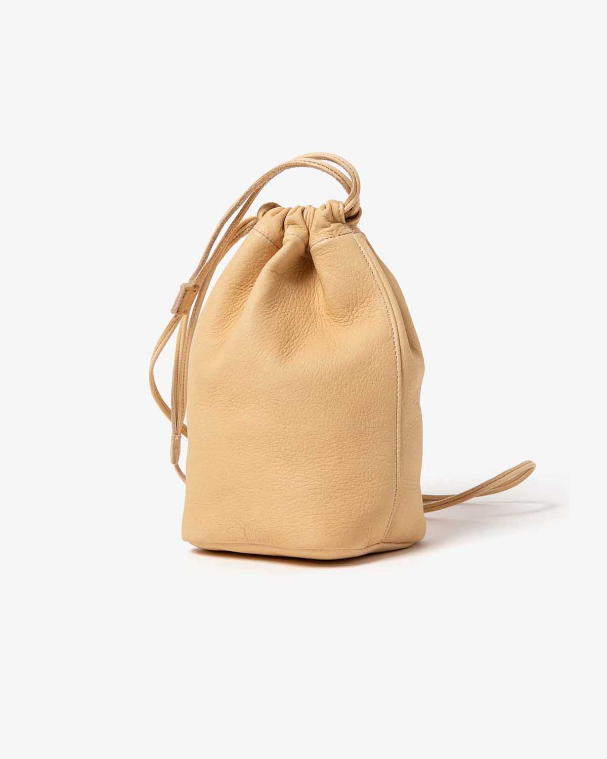 DRAWSTRING POUCH DEER LEATHER