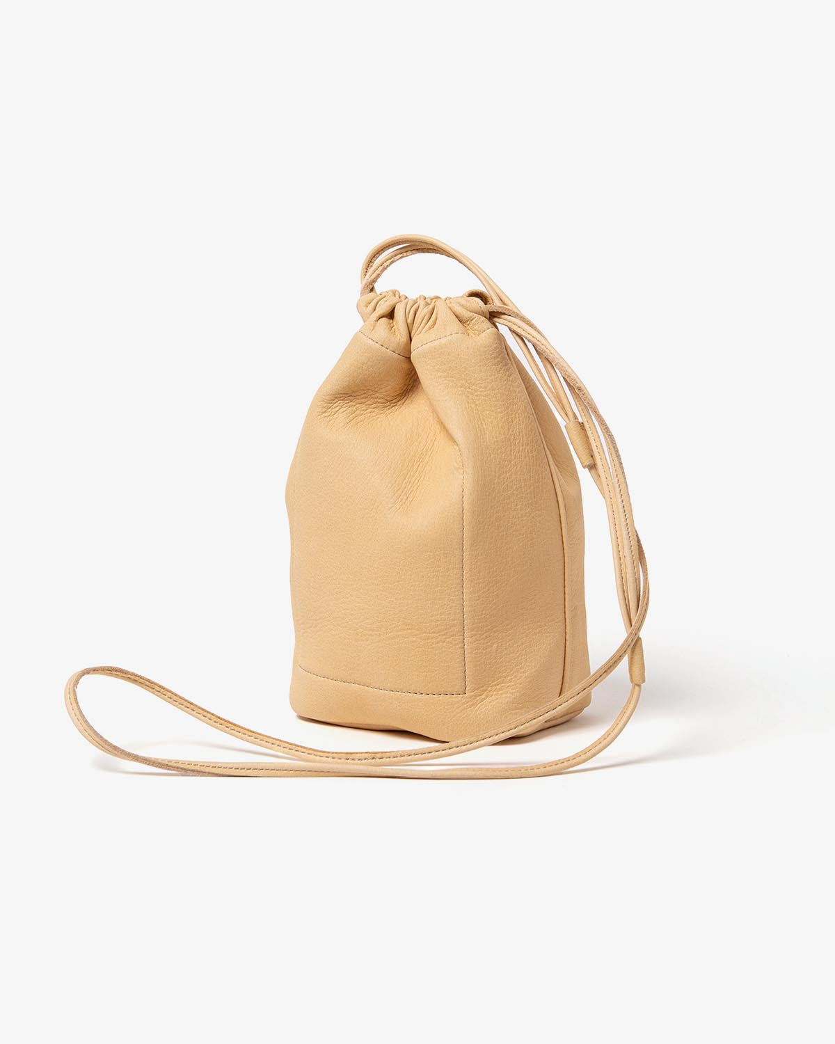 DRAWSTRING POUCH DEER LEATHER