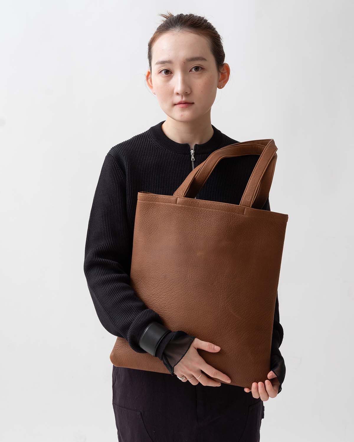 STROLL TOTE BAG DEER LEATHER