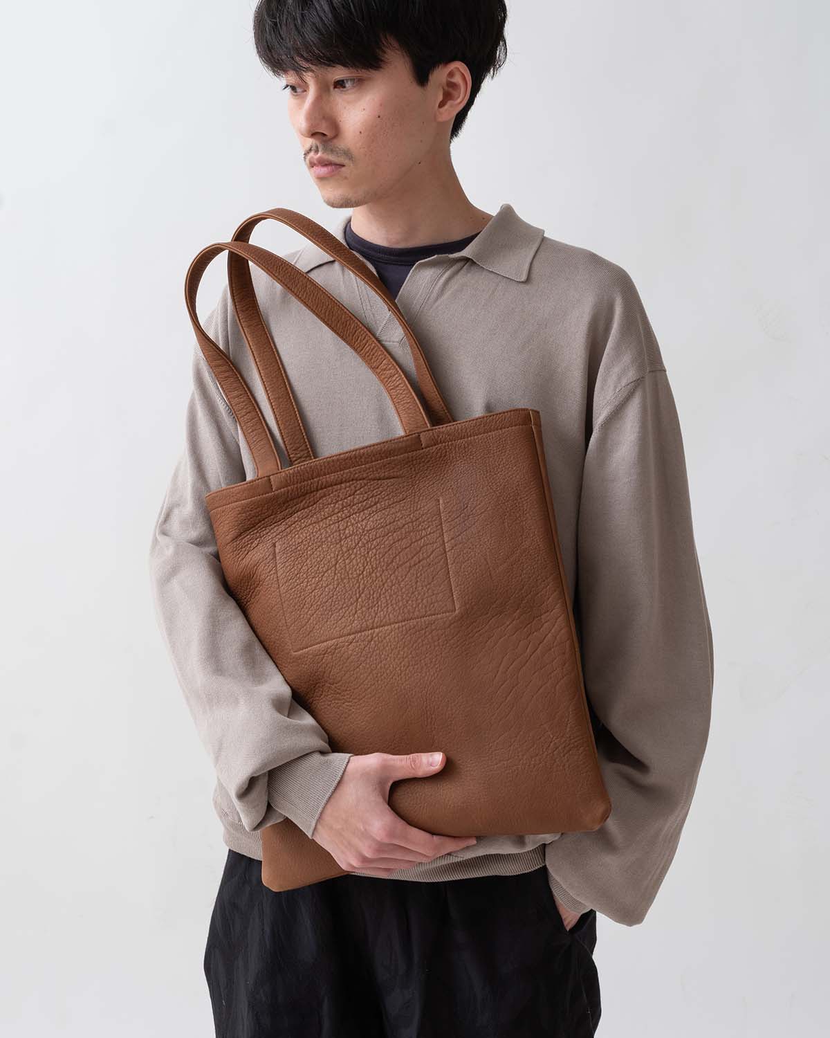 STROLL TOTE BAG DEER LEATHER