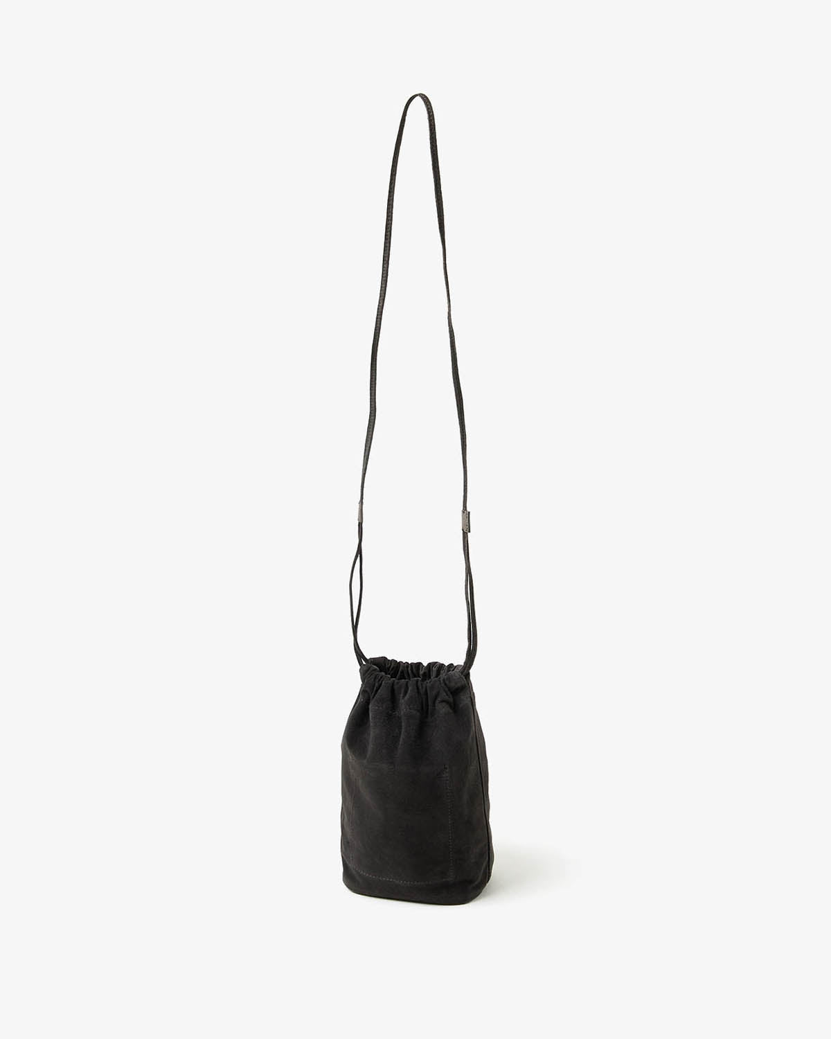 DRAWSTRING POUCH PIG SUEDE