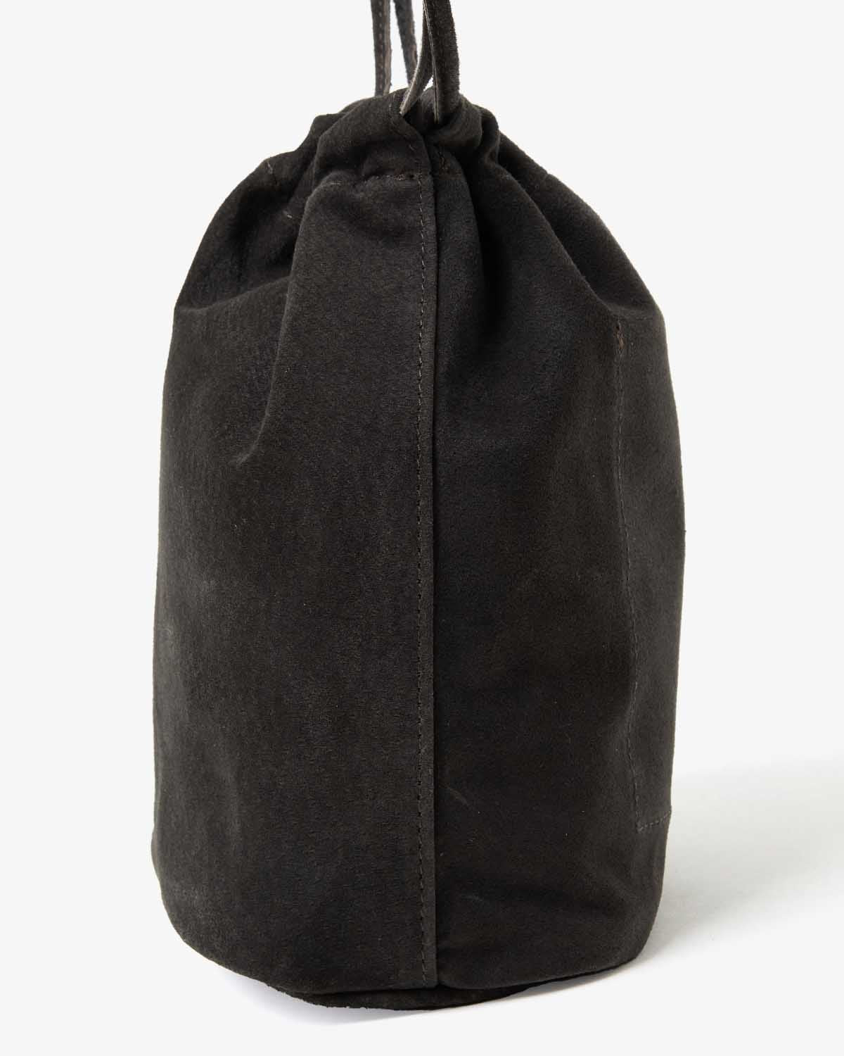 DRAWSTRING POUCH PIG SUEDE
