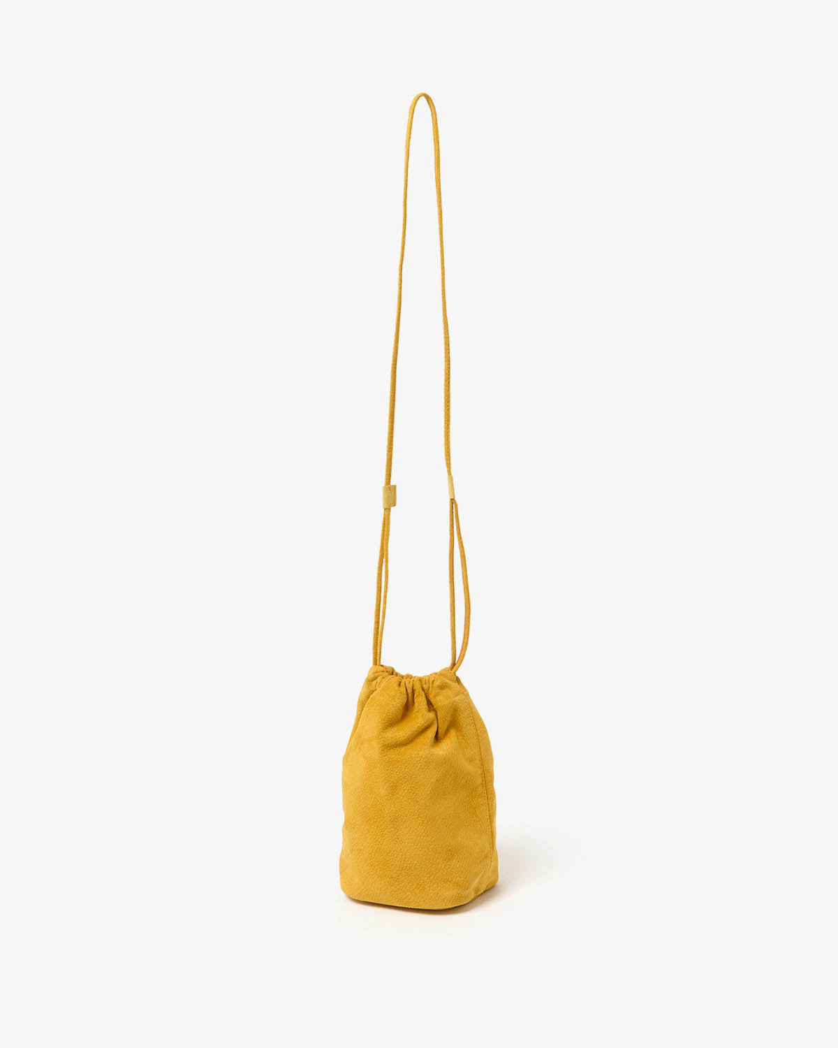 DRAWSTRING POUCH PIG SUEDE