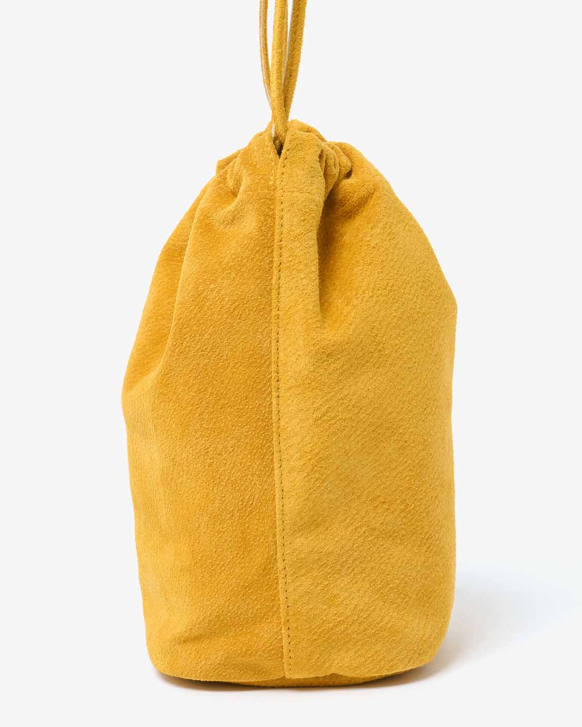 DRAWSTRING POUCH PIG SUEDE
