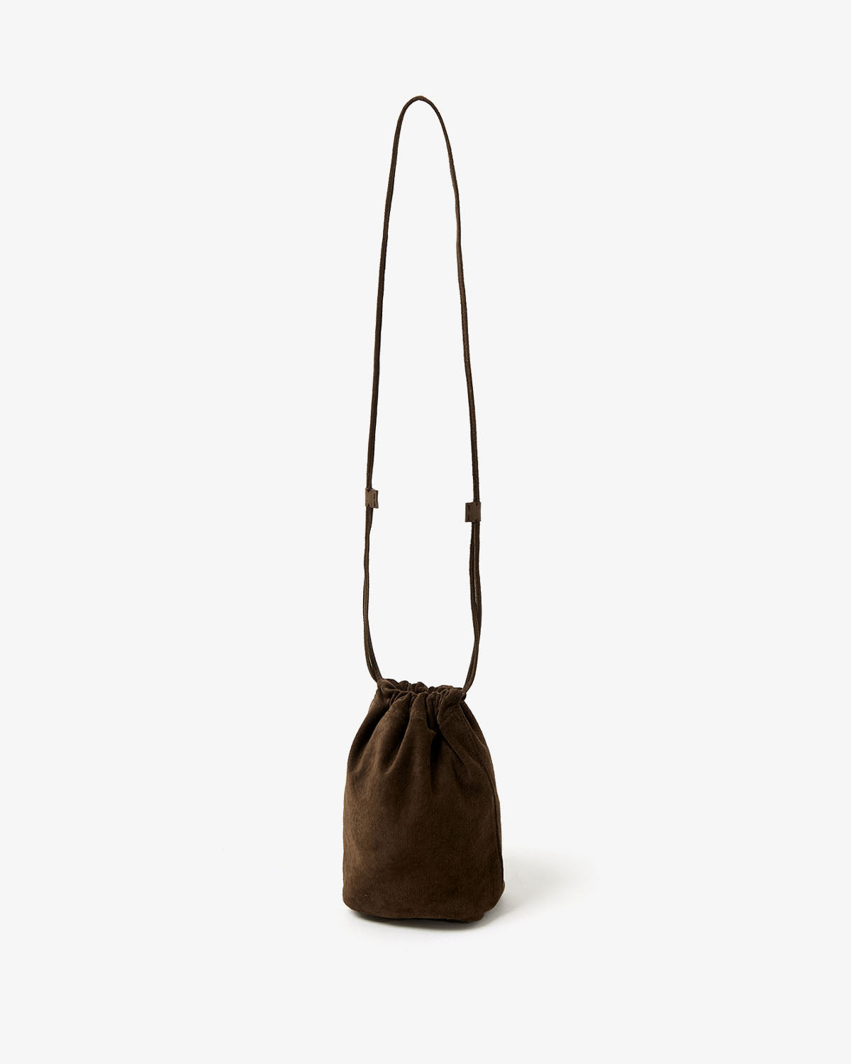 DRAWSTRING POUCH PIG SUEDE