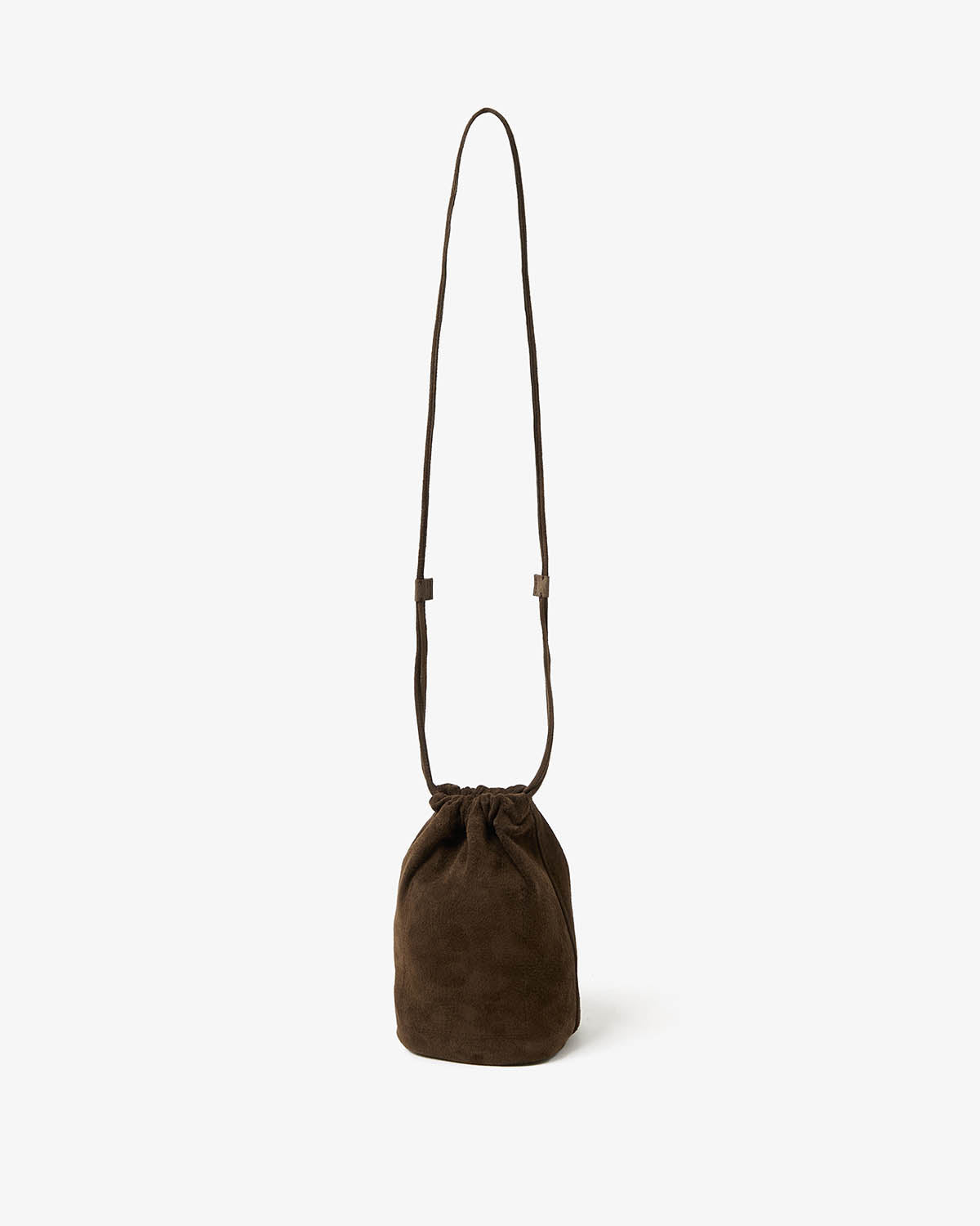 DRAWSTRING POUCH PIG SUEDE