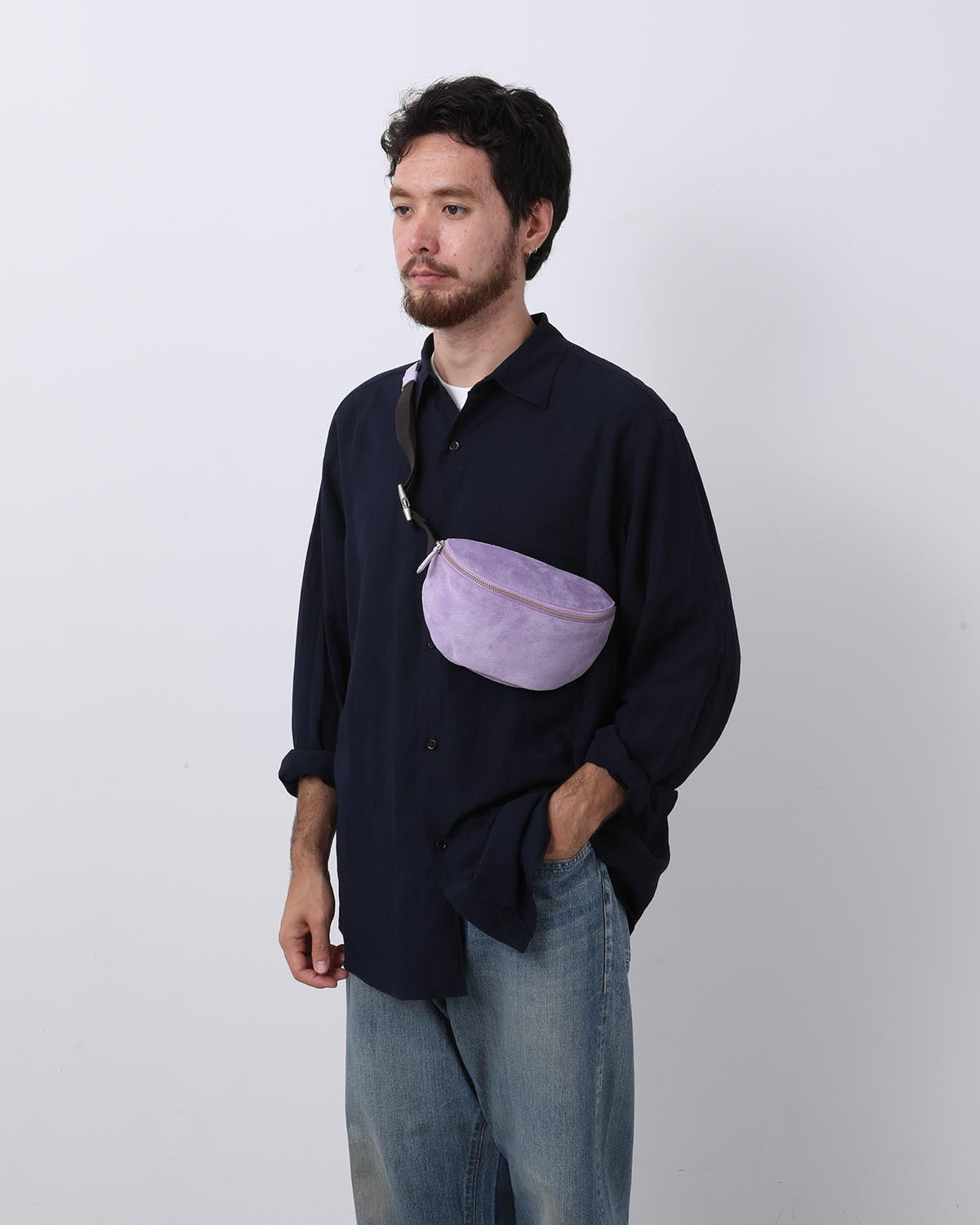 WAIST POUCH PIG SUEDE