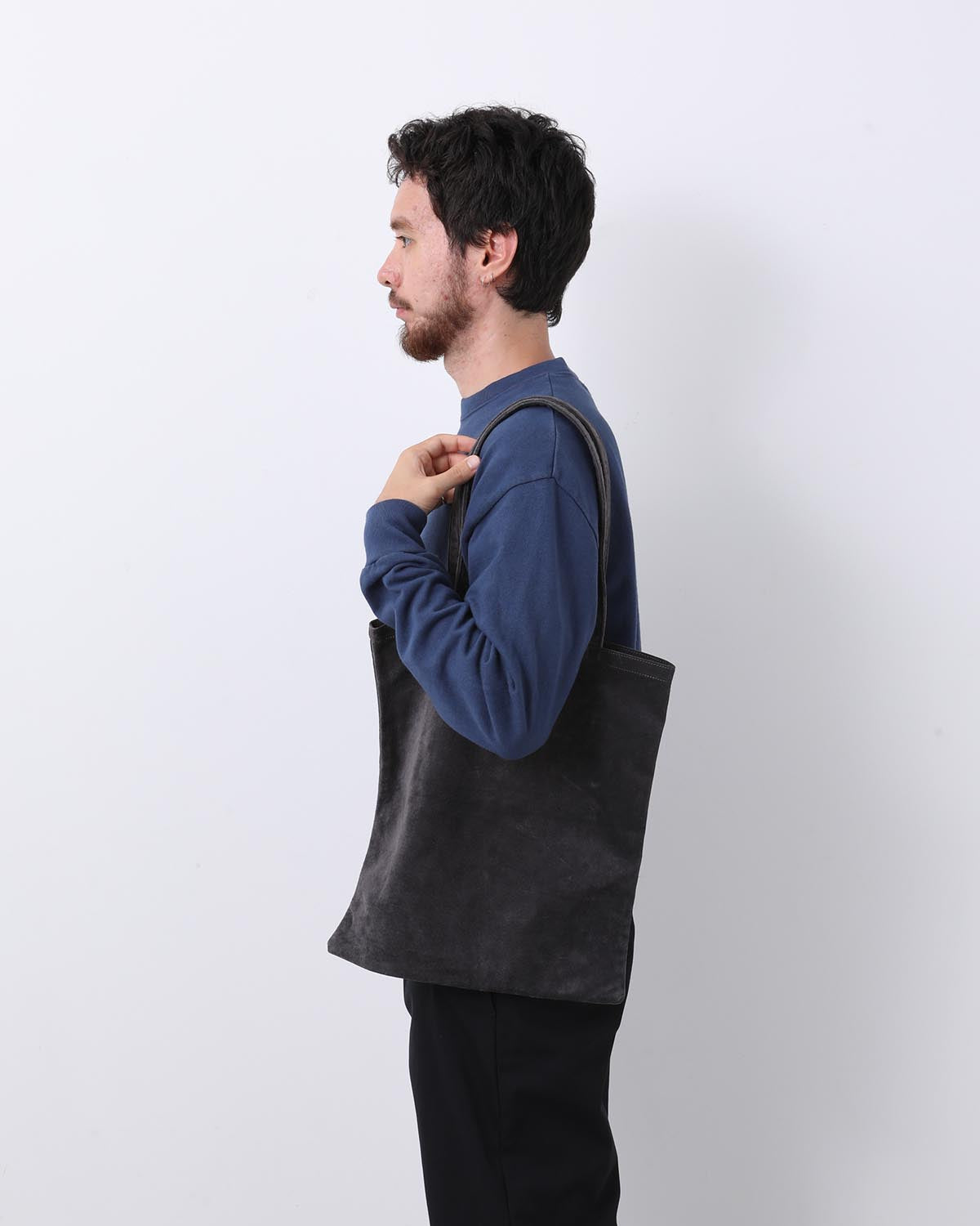 STROLL TOTE BAG PIG SUEDE