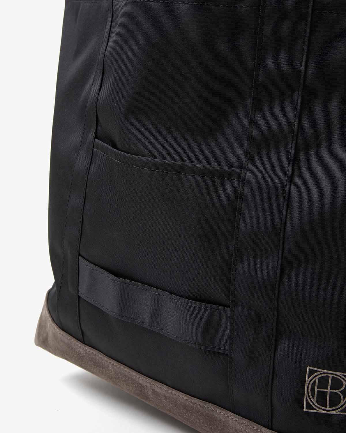 TOTE BAG POLYESTER OXFORD CORDURA® WITH PIG SUEDE
