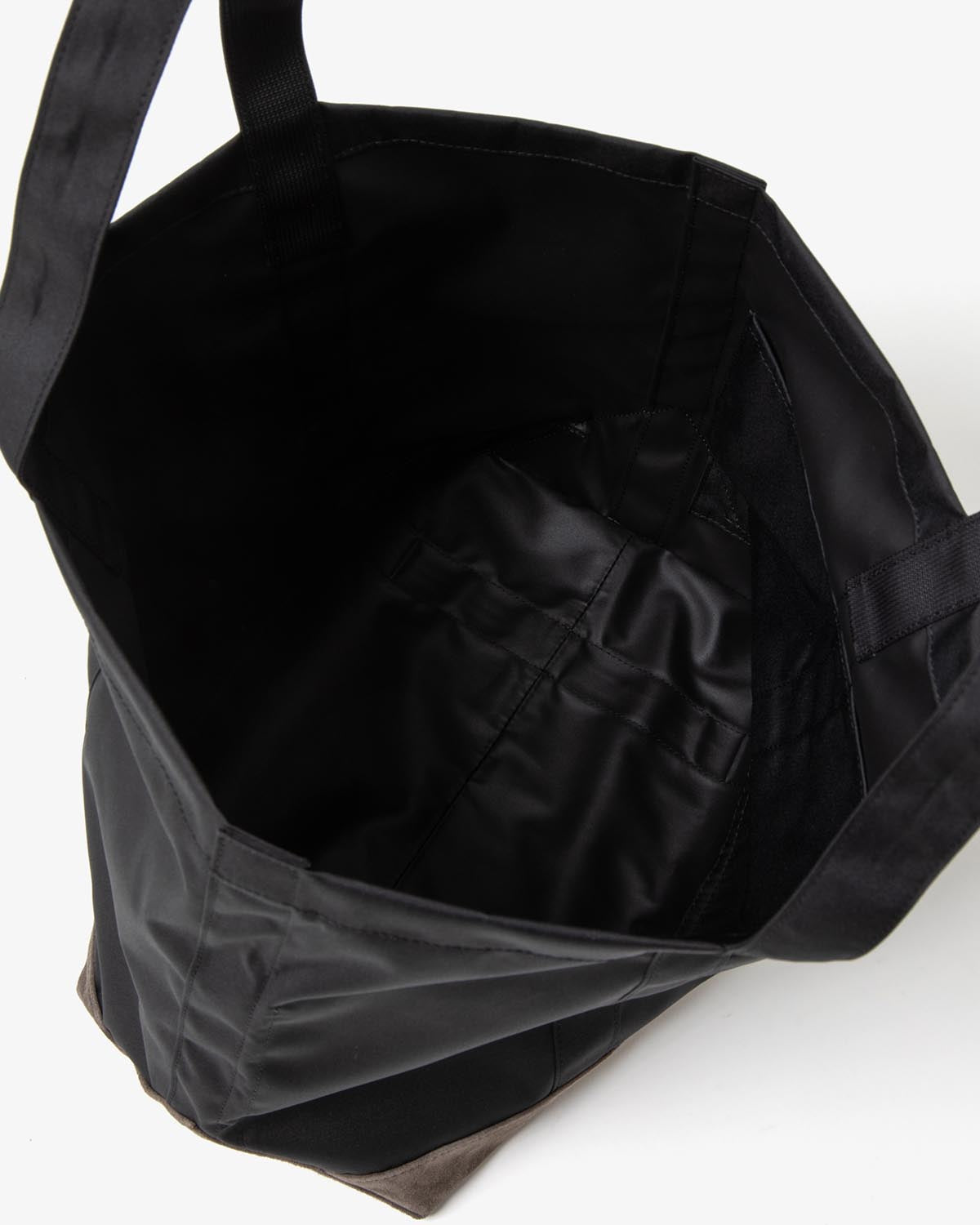 TOTE BAG POLYESTER OXFORD CORDURA® WITH PIG SUEDE