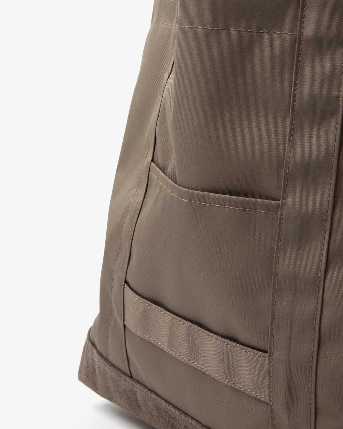 TOTE BAG POLYESTER OXFORD CORDURA® WITH PIG SUEDE