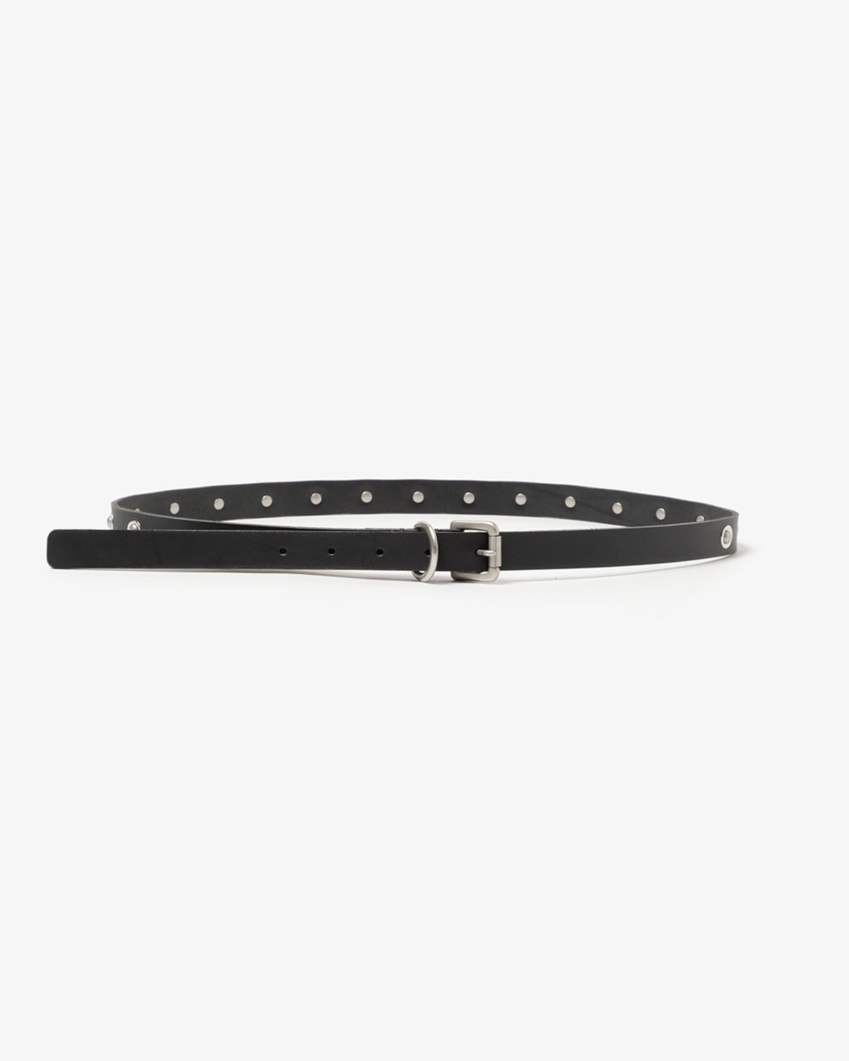 STUDDED BUCKLE BELT COW LEATHER