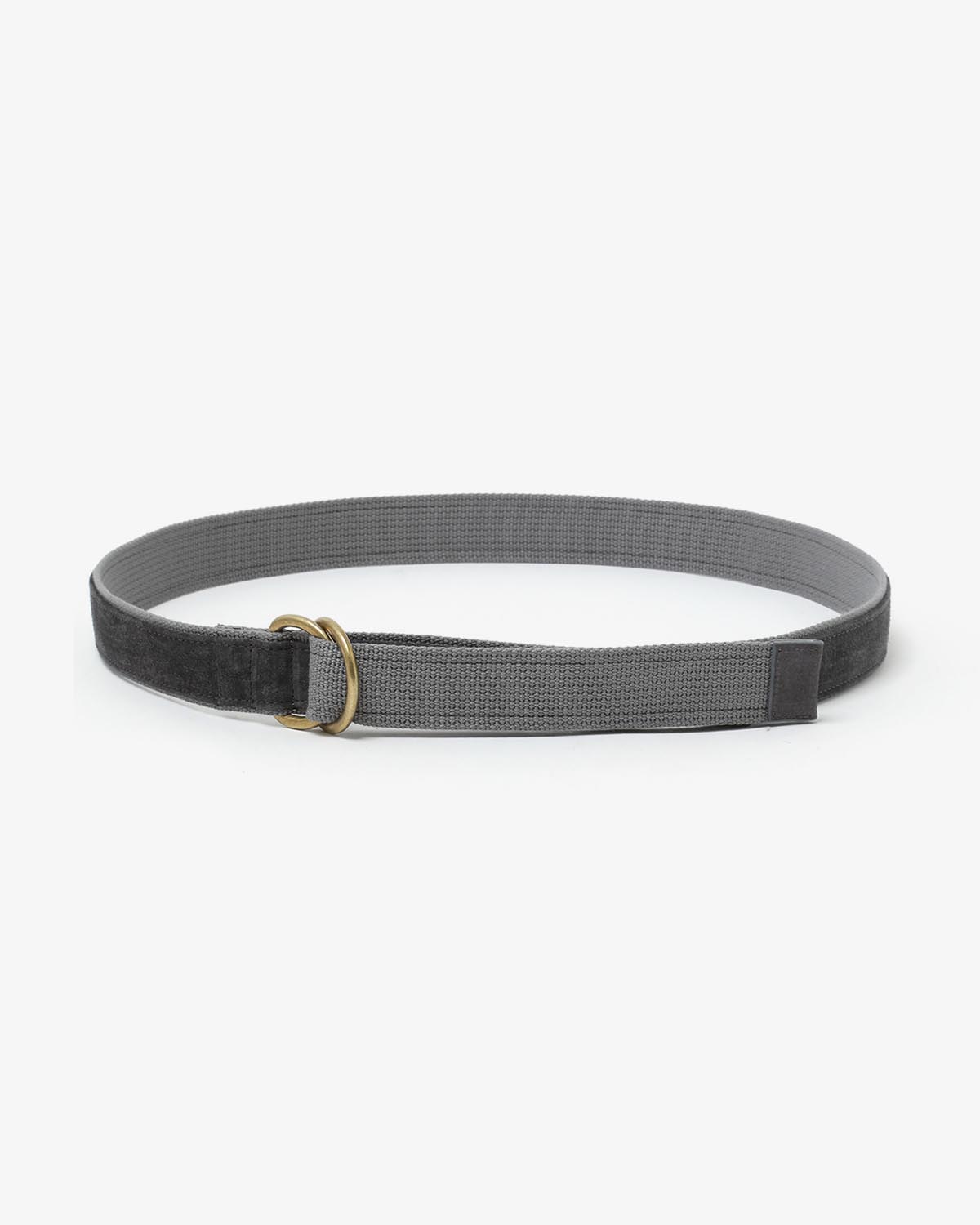 DOUBLE RING BELT PIG SUEDE