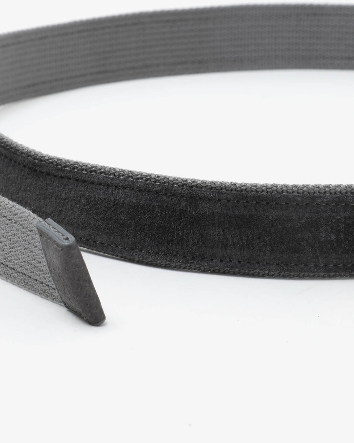 DOUBLE RING BELT PIG SUEDE