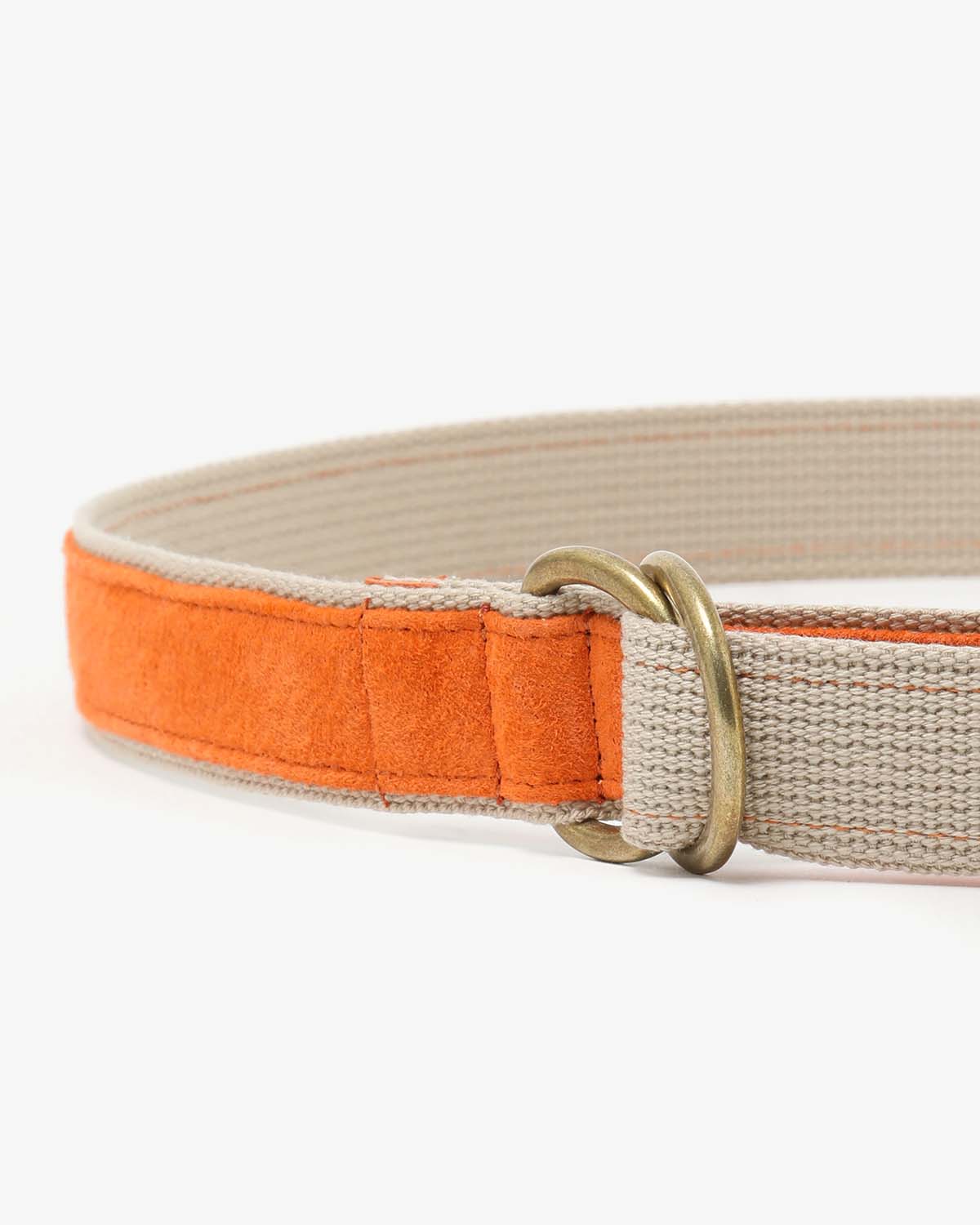 DOUBLE RING BELT PIG SUEDE