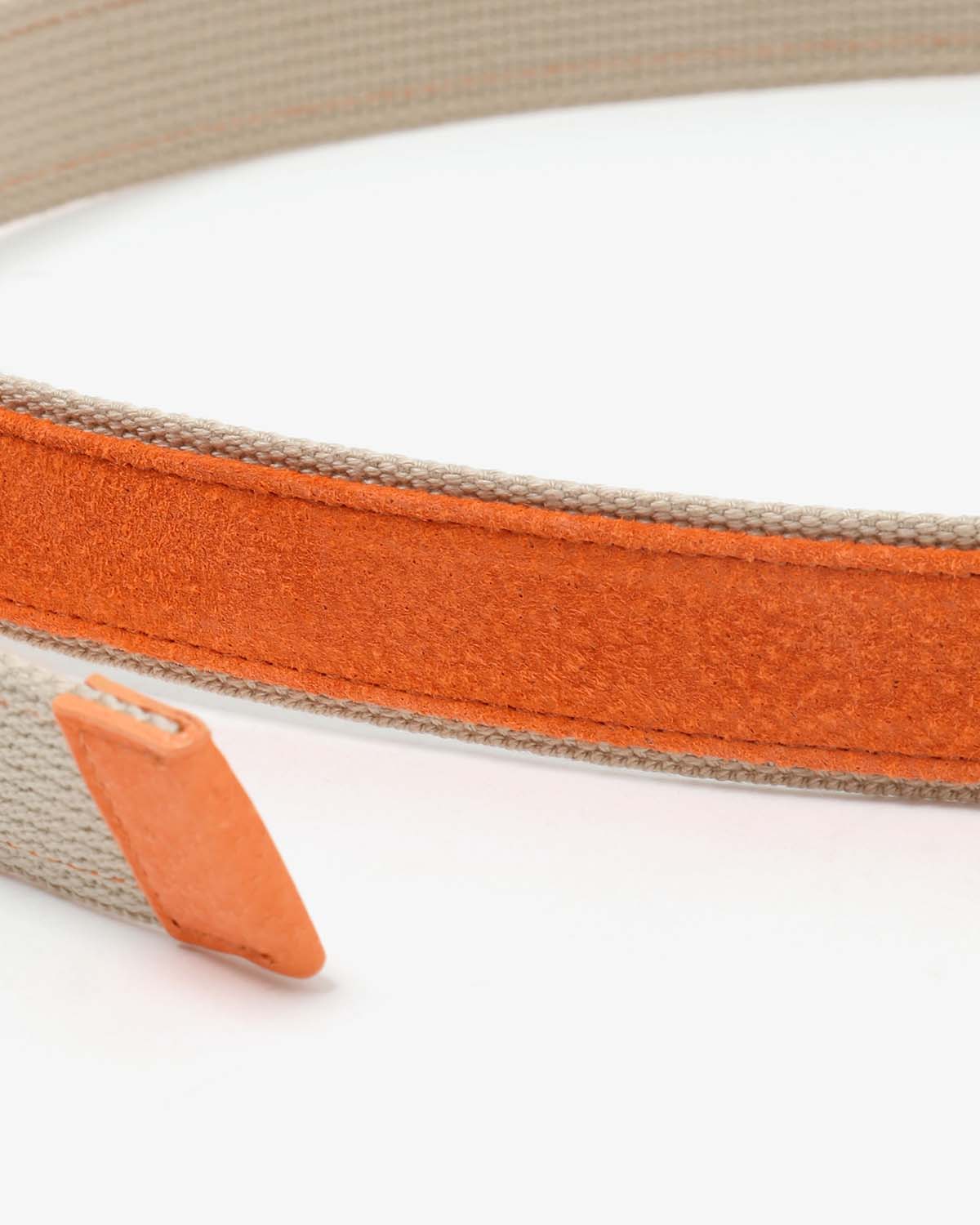 DOUBLE RING BELT PIG SUEDE