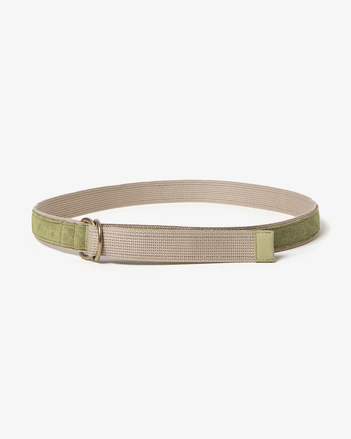 DOUBLE RING BELT PIG SUEDE