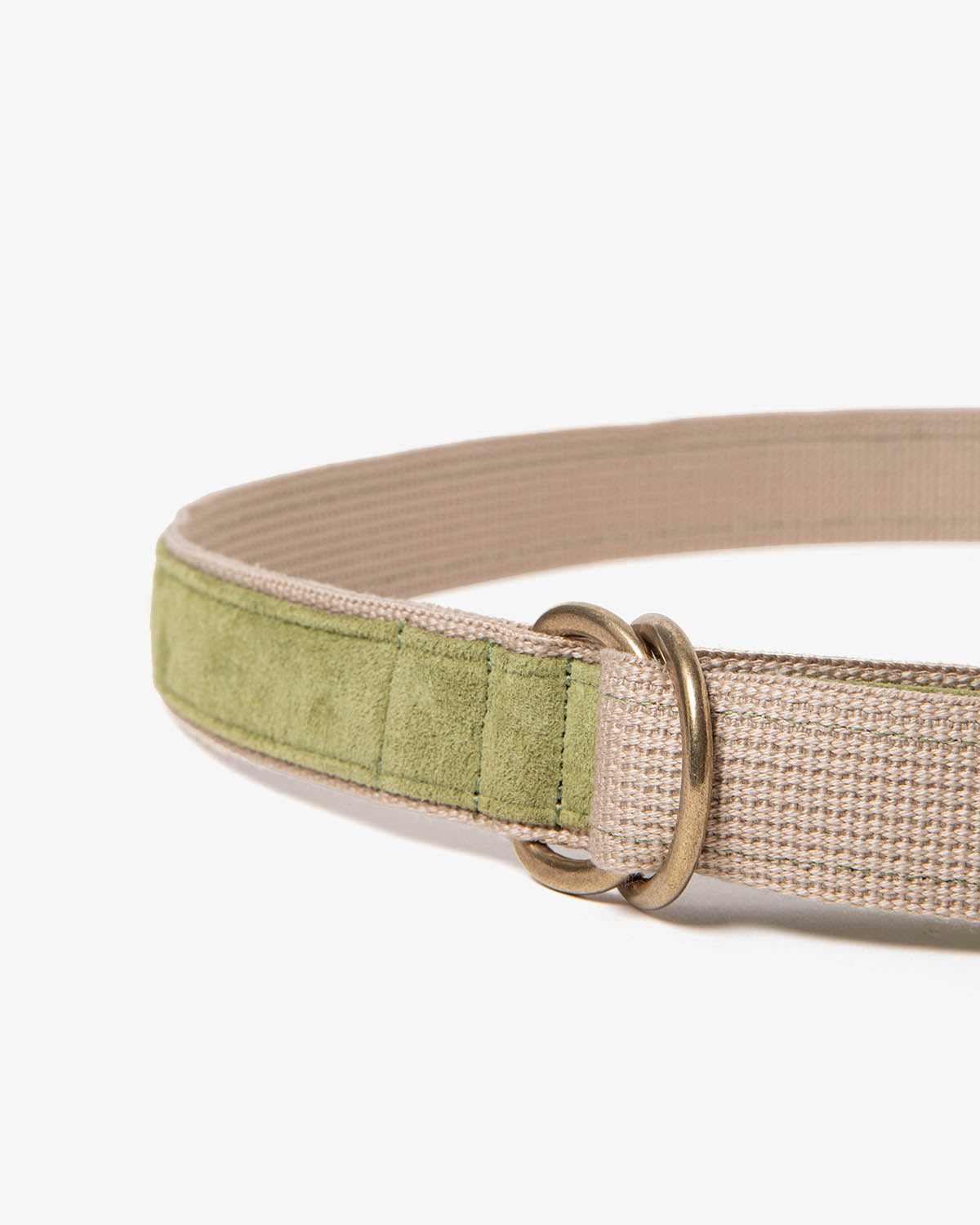 DOUBLE RING BELT PIG SUEDE