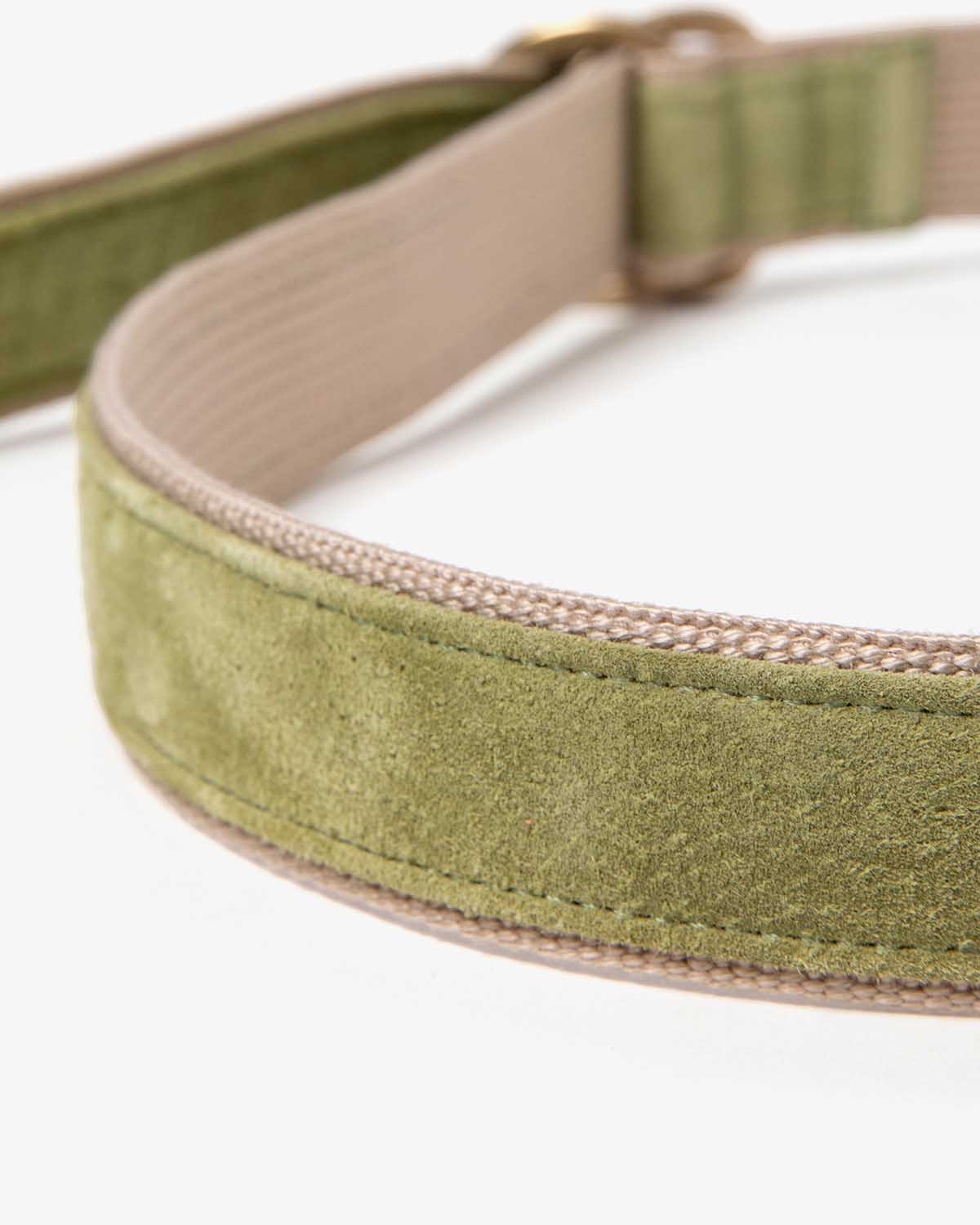 DOUBLE RING BELT PIG SUEDE