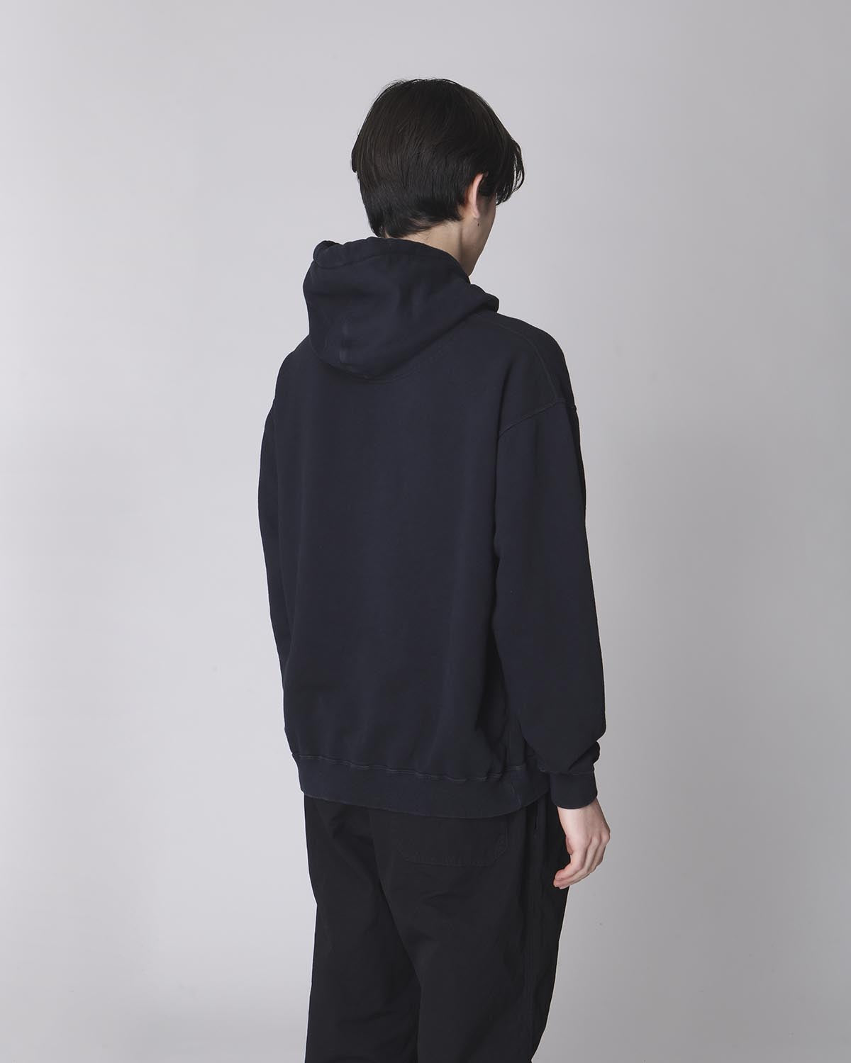 L/S HOODY COTTON SWEAT OVERDYED