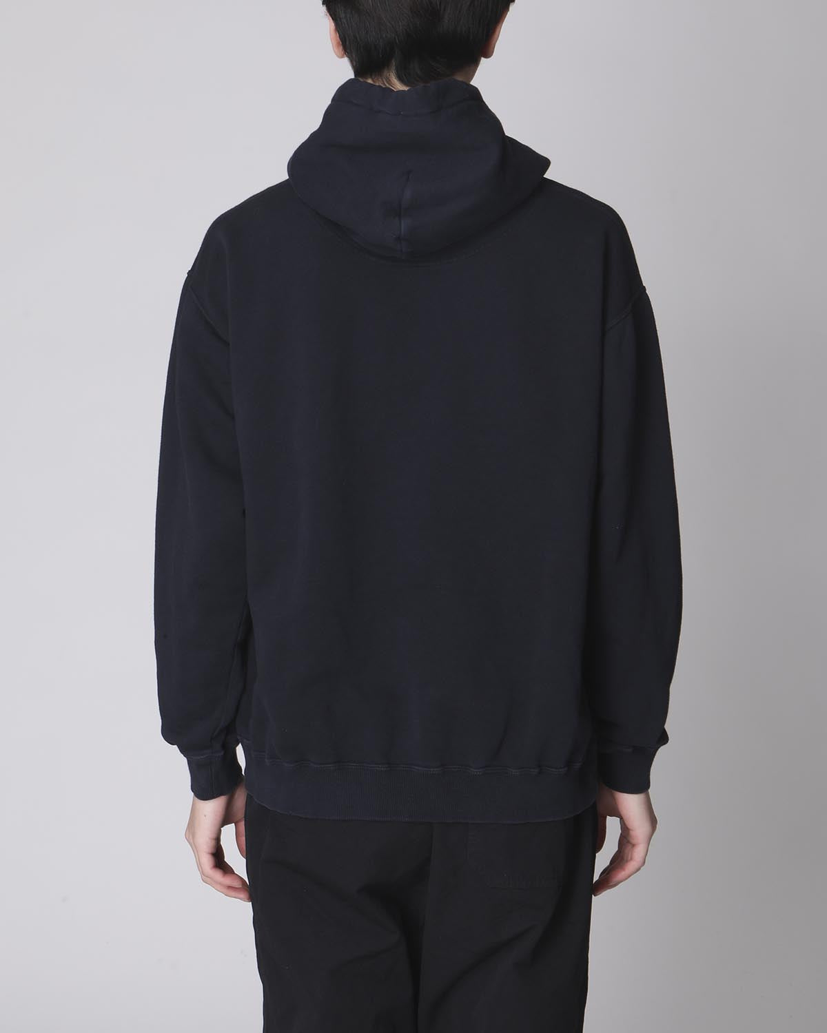 L/S HOODY COTTON SWEAT OVERDYED