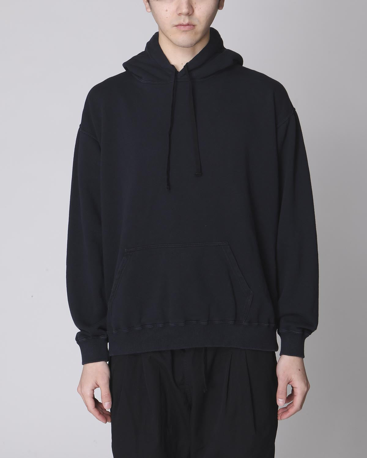 L/S HOODY COTTON SWEAT OVERDYED