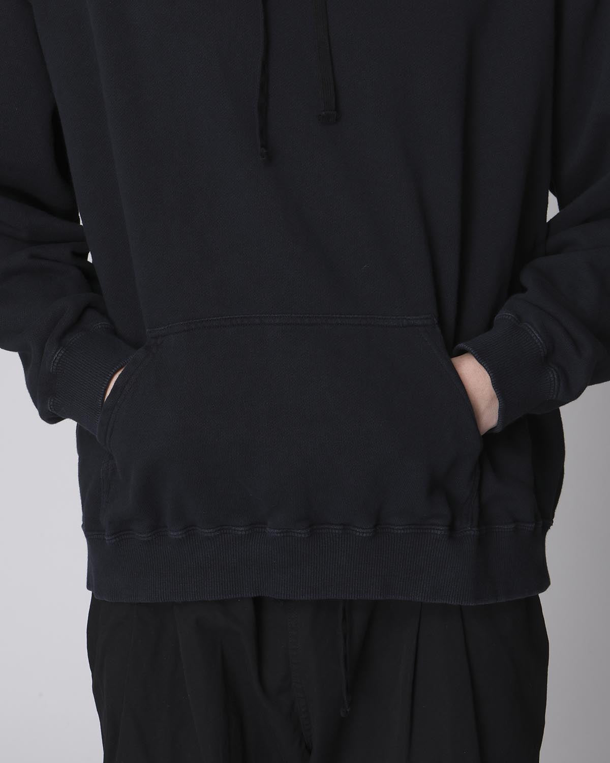 L/S HOODY COTTON SWEAT OVERDYED