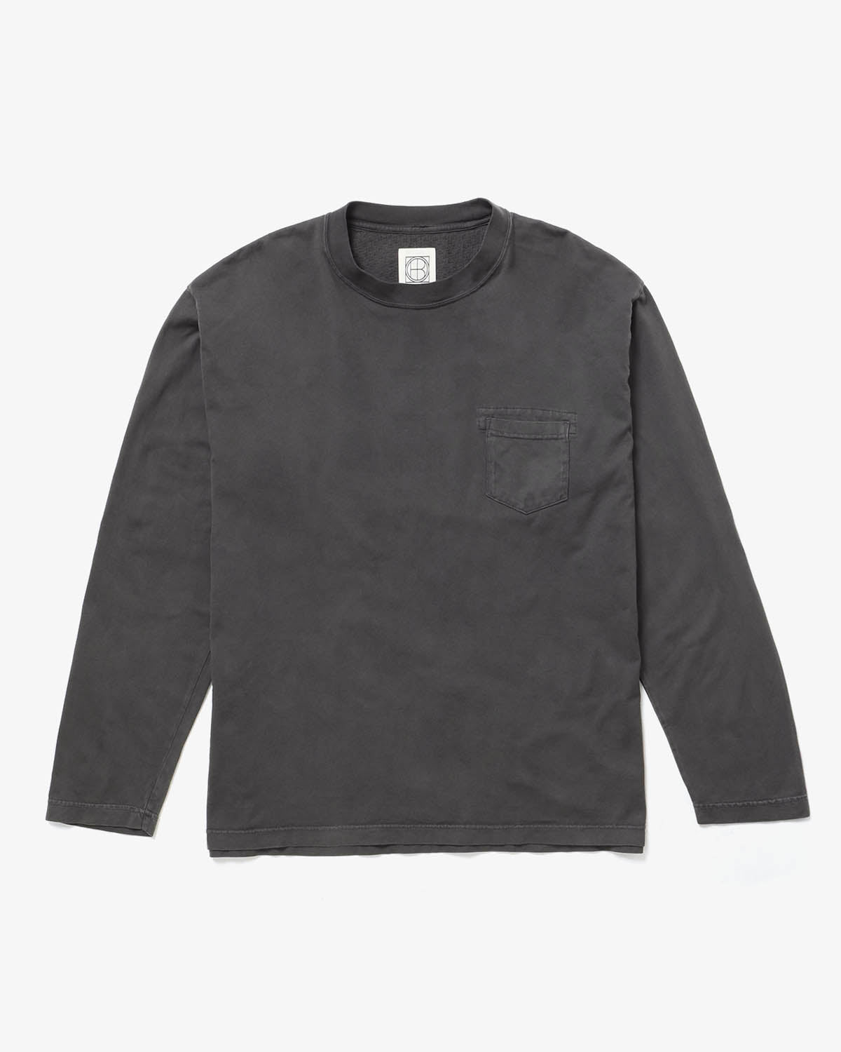 L/S CREW NECK TEE COTTON JERSEY OVERDYED