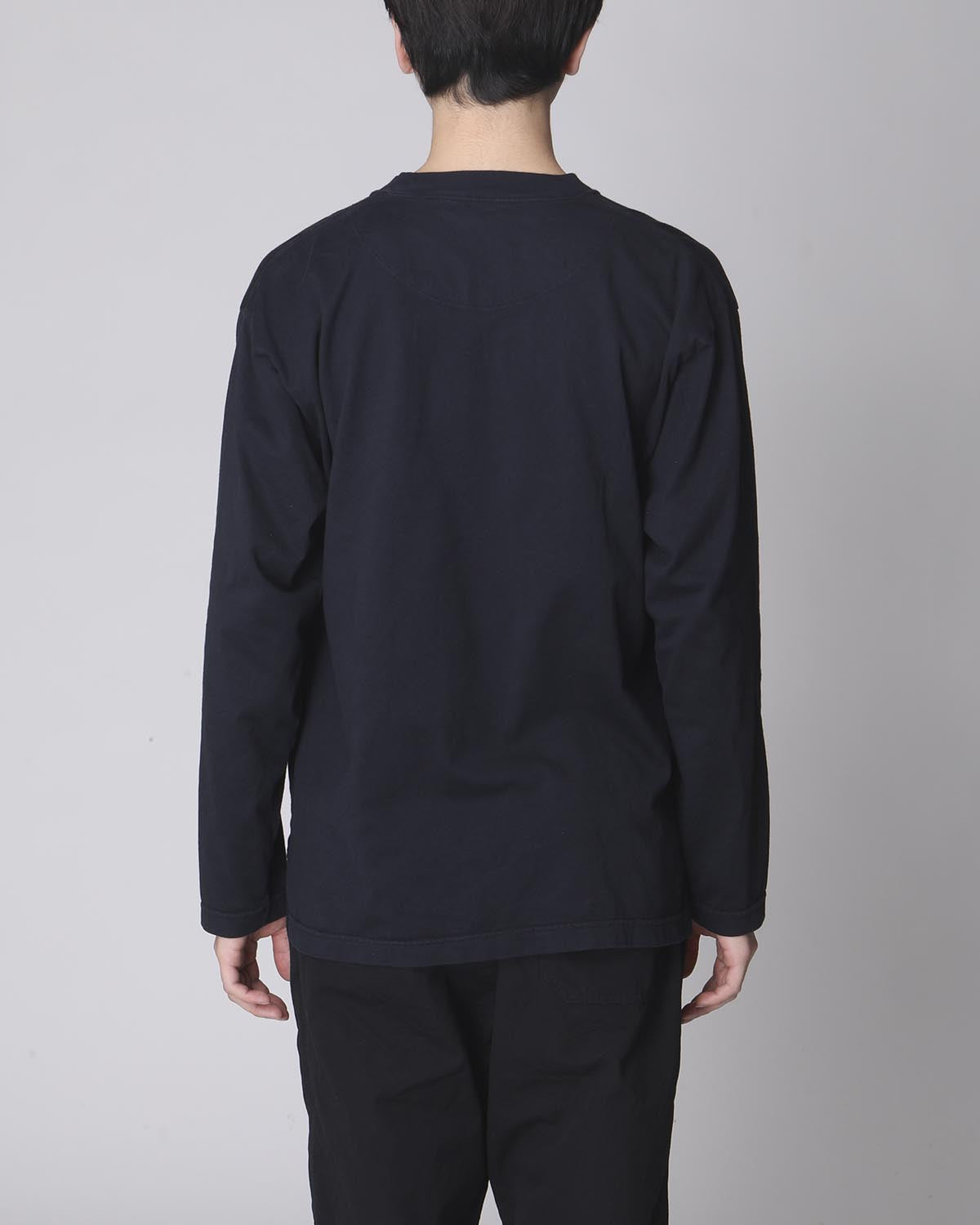 L/S CREW NECK TEE COTTON JERSEY OVERDYED