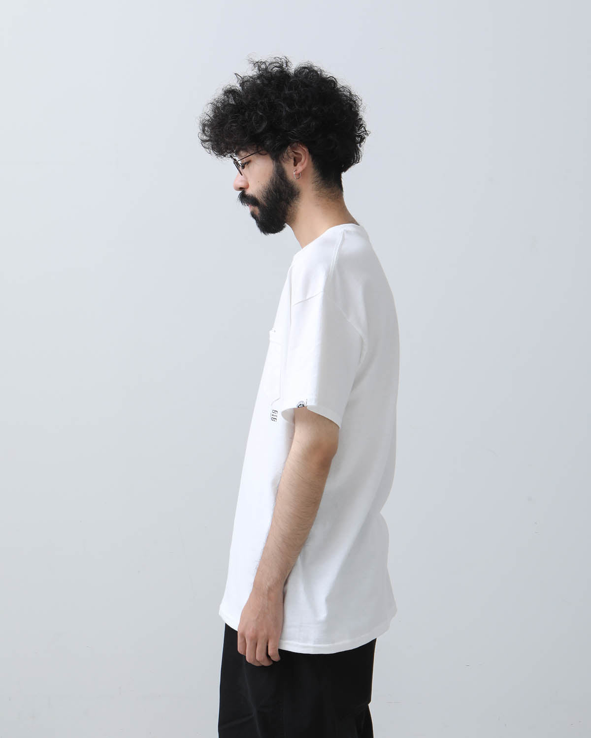 EMBROIDED LOGO POCKET TEE COTTON JERSEY by CITY COUNTRY CITY