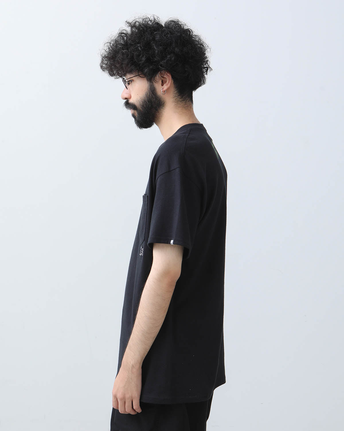 EMBROIDED LOGO POCKET TEE COTTON JERSEY by CITY COUNTRY CITY