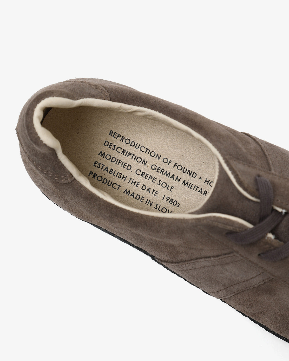 GERMAN TRAINER COW SUEDE by REPRODUCTION OF FOUND