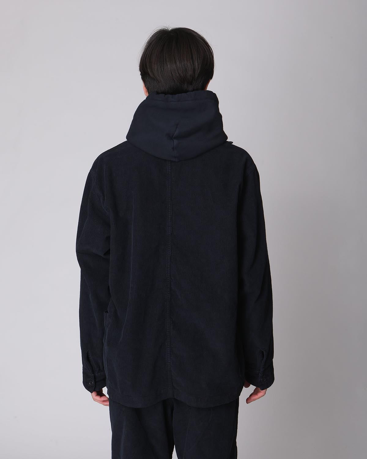 SIDE POCKET JACKET COTTON CORDUROY OVERDYED