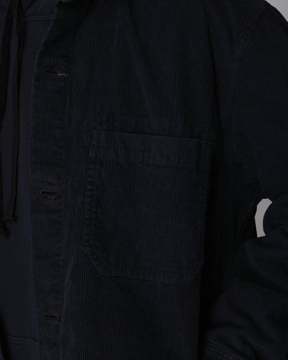 SIDE POCKET JACKET COTTON CORDUROY OVERDYED